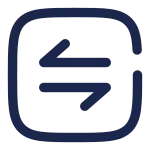 Square Transfer Horizontal SVG Icon